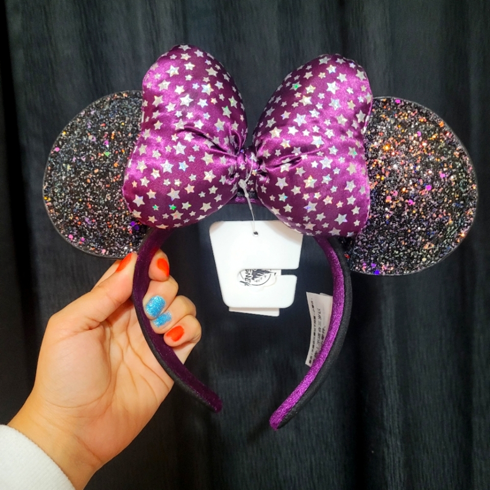 Disney Parks Celestial Minnie Mouse Ears Bow Headband